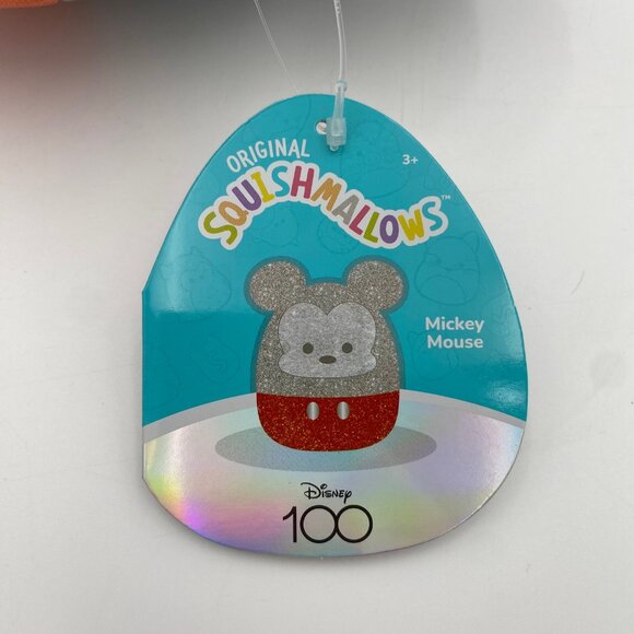 Squishmallows Mickey Mouse Disney 100th Anniversary Plush 6" Stuffed Animal Toy - Picture 6 of 8